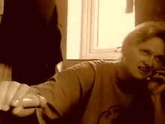 When I'm on the phone, my evil BBC slut gives me a tugjob.